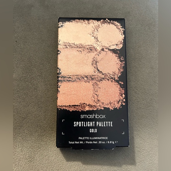BNIB Smashbox Spotlight Highlighting Palette in Gold - Picture 1 of 4